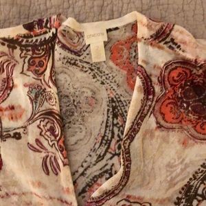 Chico’s 3/4 sleeve multi sweater